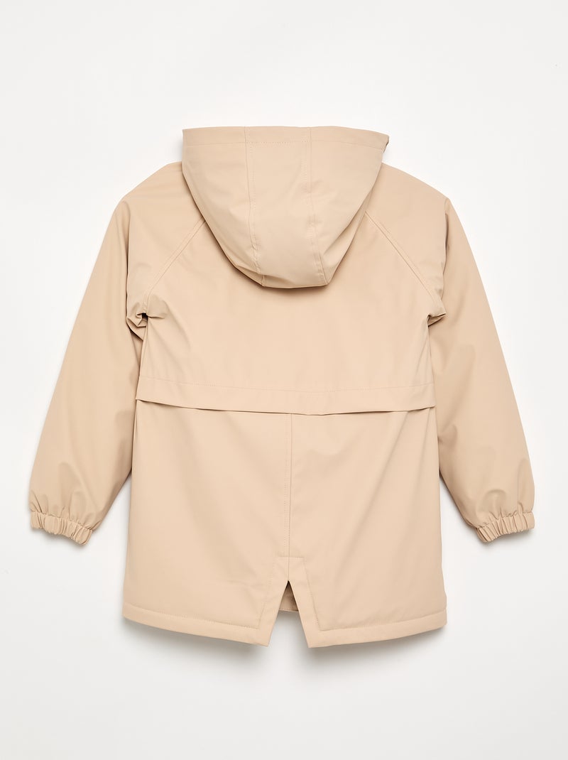 Parka forrada em pelo sintético Bege - Kiabi