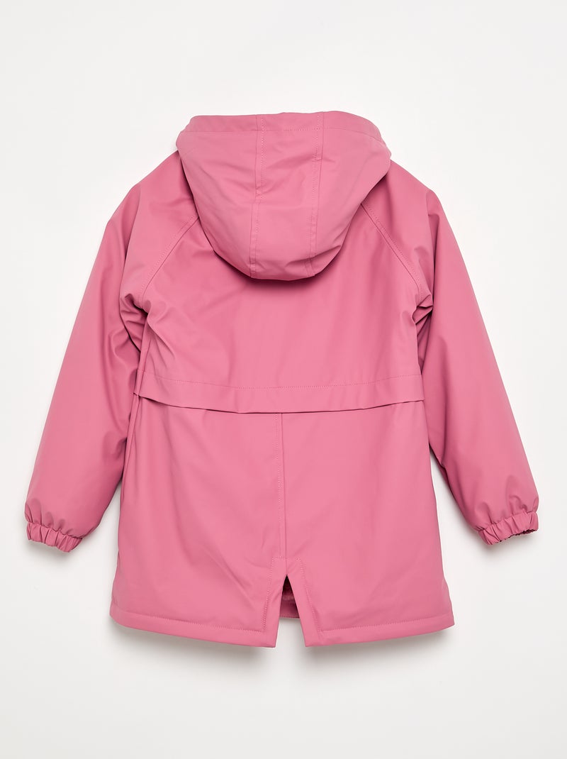 Parka forrada em pelo sintético Rosa - Kiabi