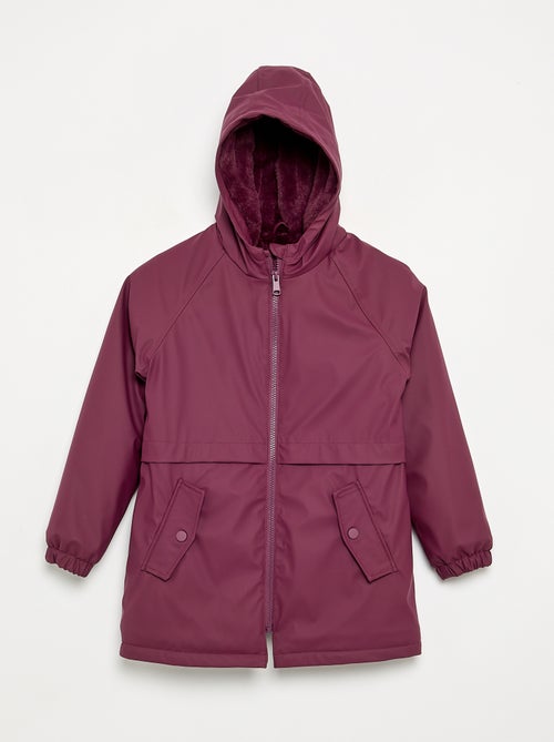 Parka forrada em pelo sintético - Kiabi