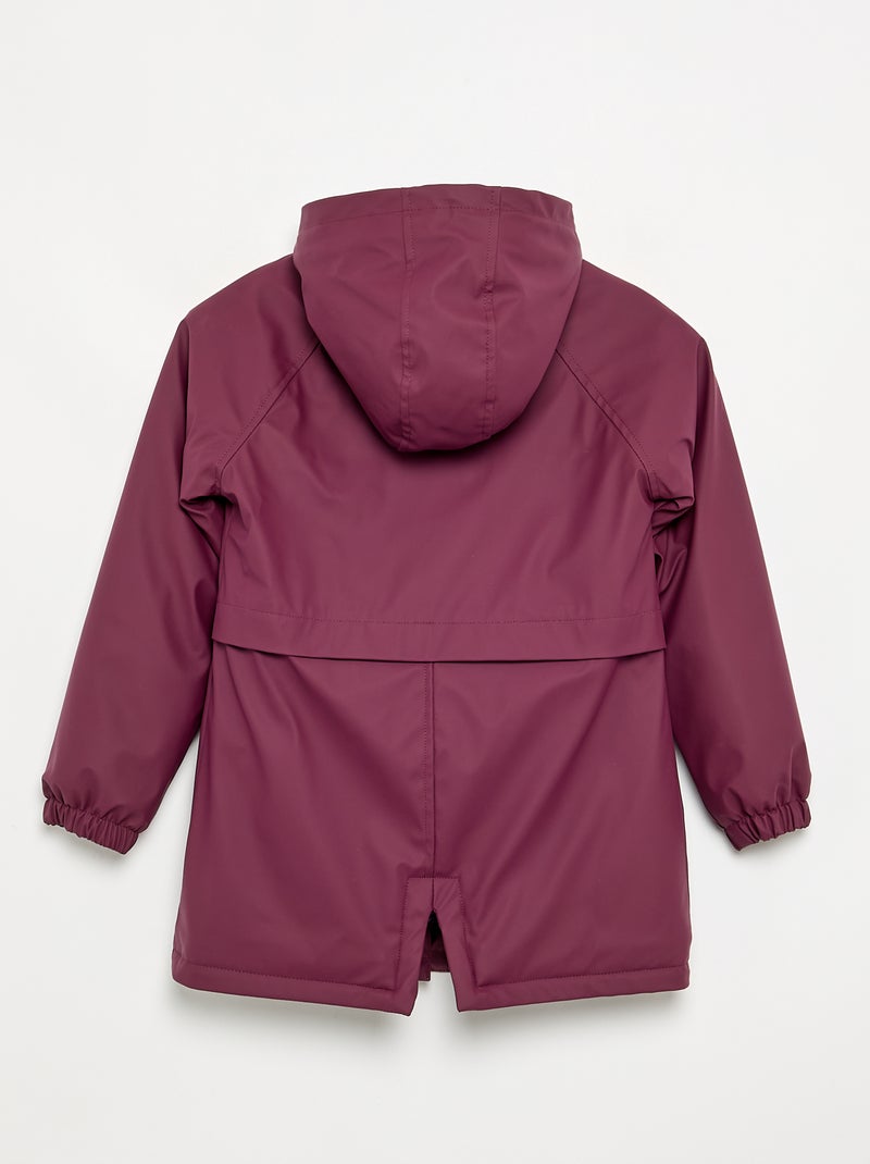 Parka forrada em pelo sintético Violeta - Kiabi