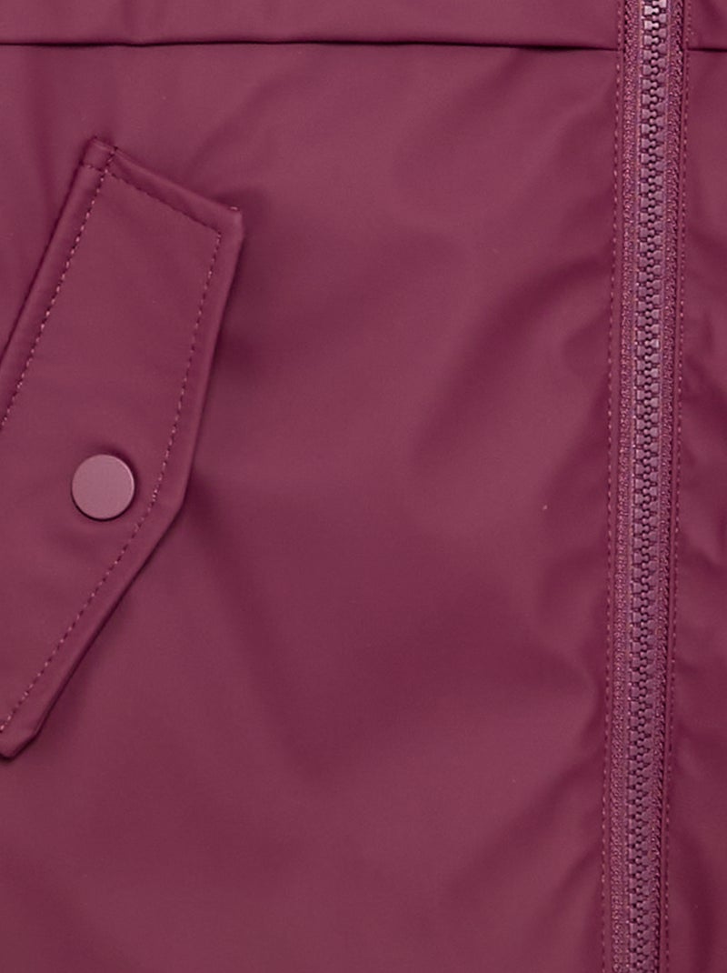 Parka forrada em pelo sintético Violeta - Kiabi