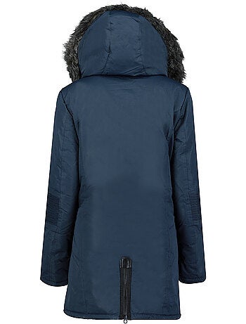 Parka grossa com capuz e pelo sintético camilly – canadian peak