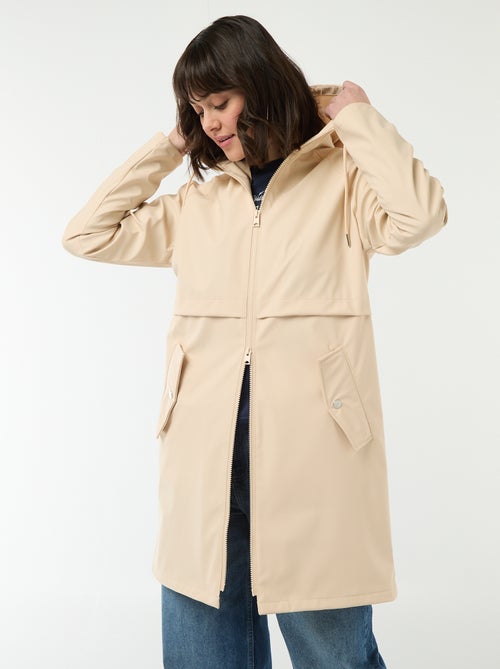 Parka gummy com capuz - Kiabi