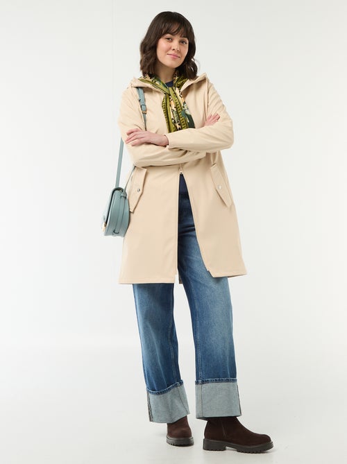 Parka gummy com capuz - Kiabi