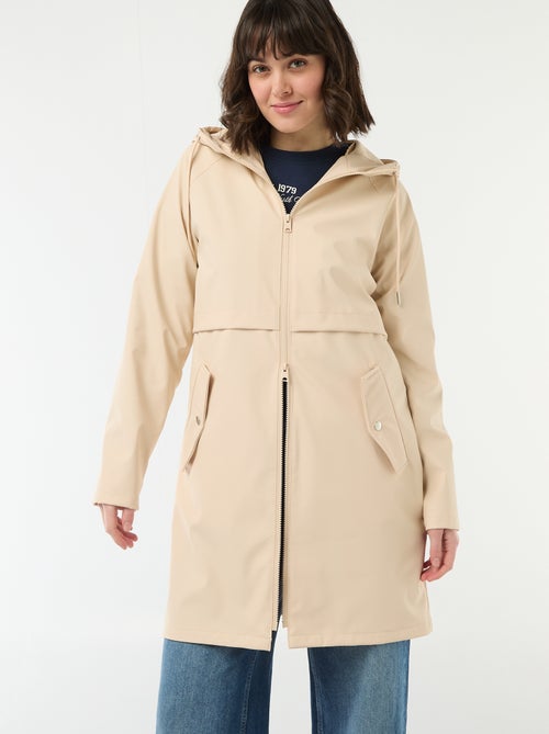 Parka gummy com capuz - Kiabi
