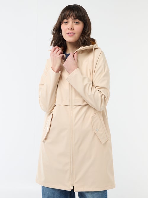 Parka gummy com capuz - Kiabi