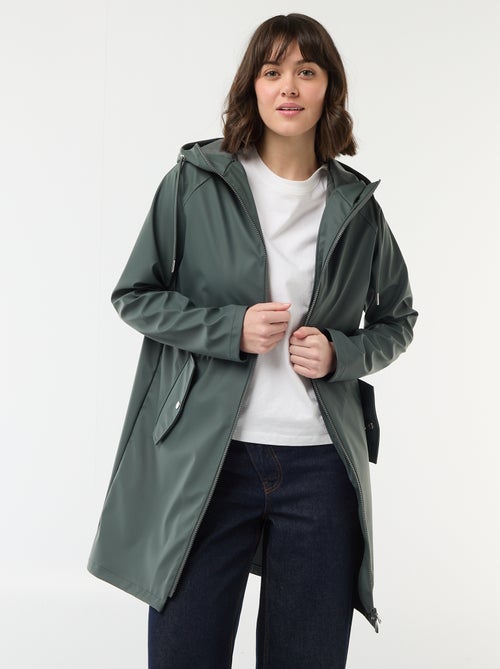 Parka gummy com capuz - Kiabi