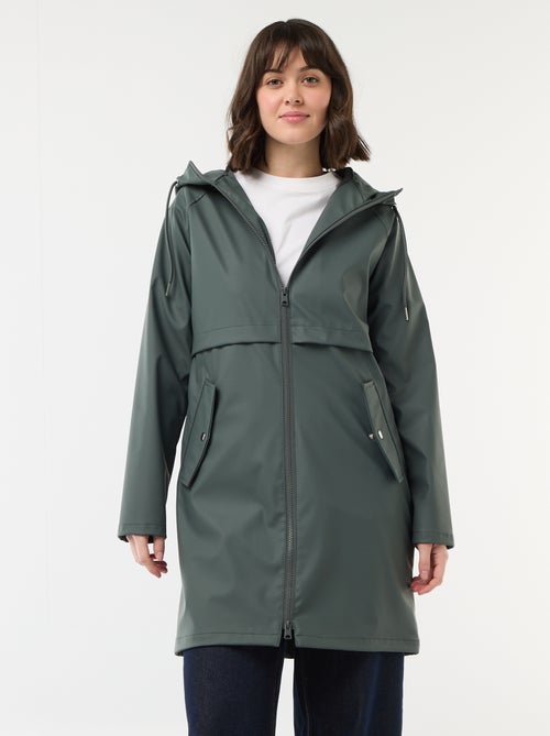 Parka gummy com capuz - Kiabi