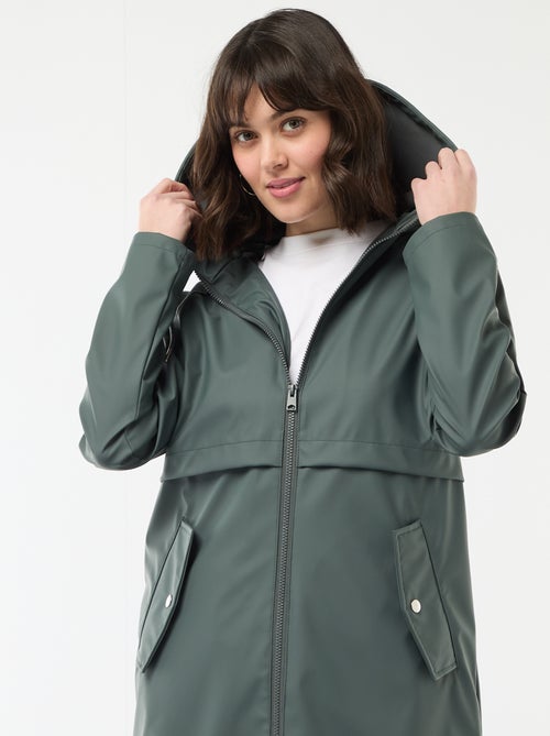 Parka gummy com capuz - Kiabi