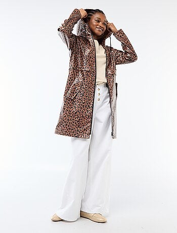 Parka gummy com capuz