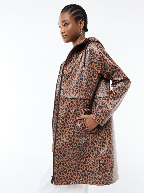 Parka gummy com capuz - Kiabi