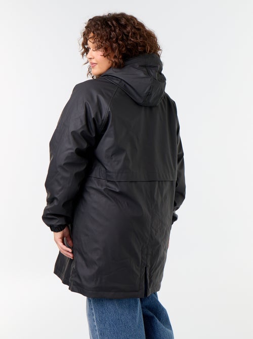 Parka gummy forrada com capuz - Kiabi