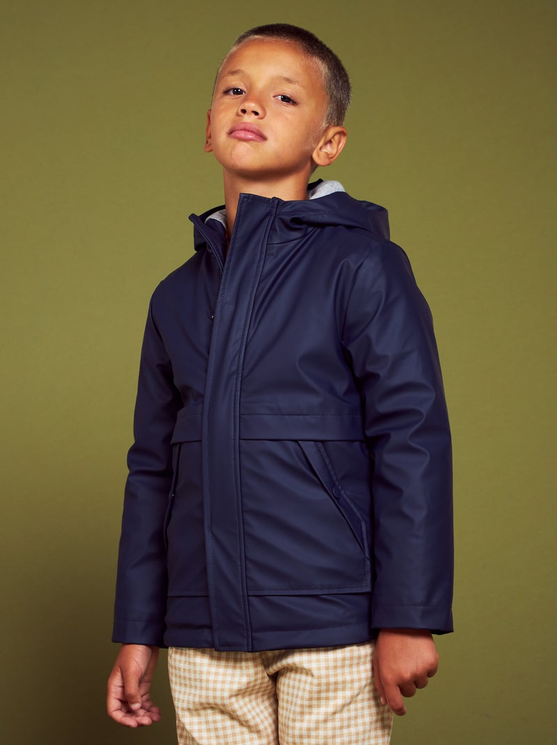 Parka impermeável AZUL - Kiabi