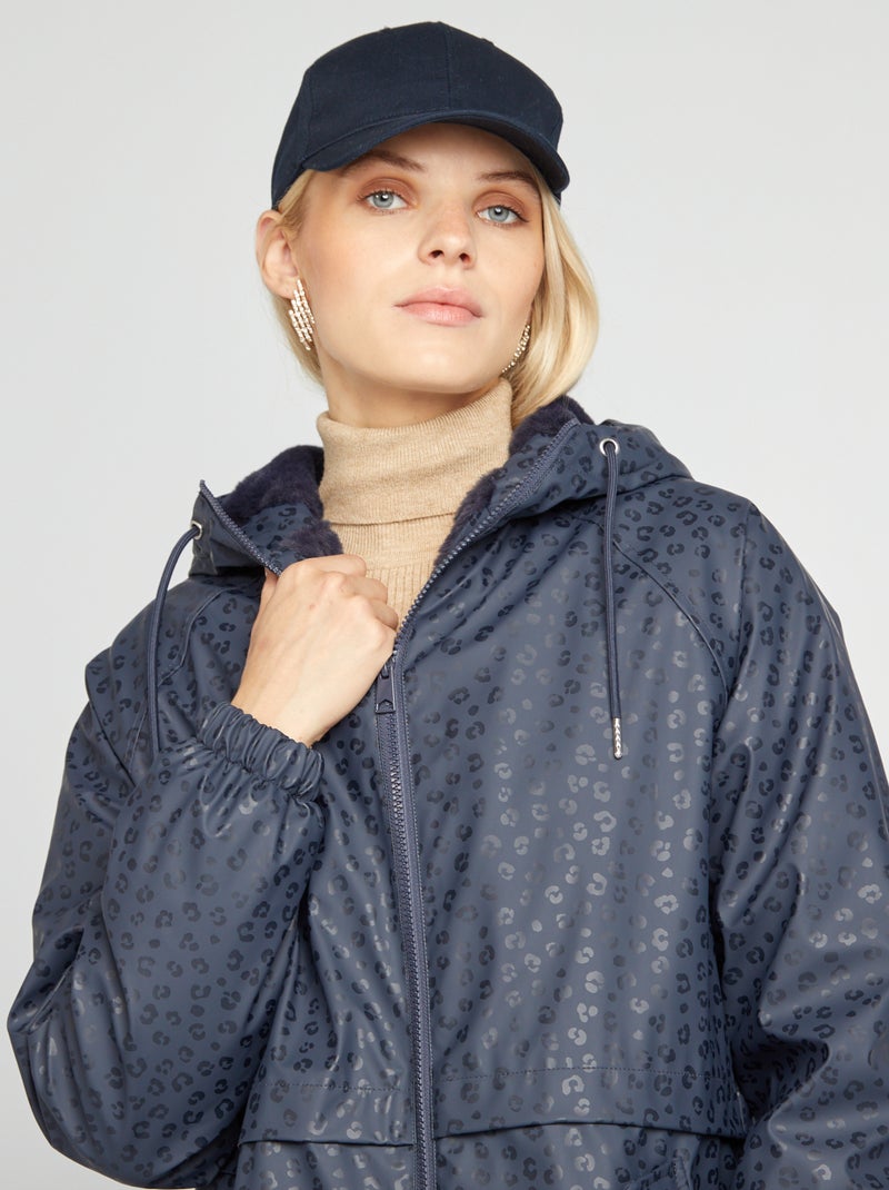 Parka impermeável AZUL - Kiabi