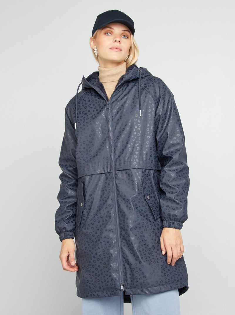 Parka impermeável AZUL - Kiabi