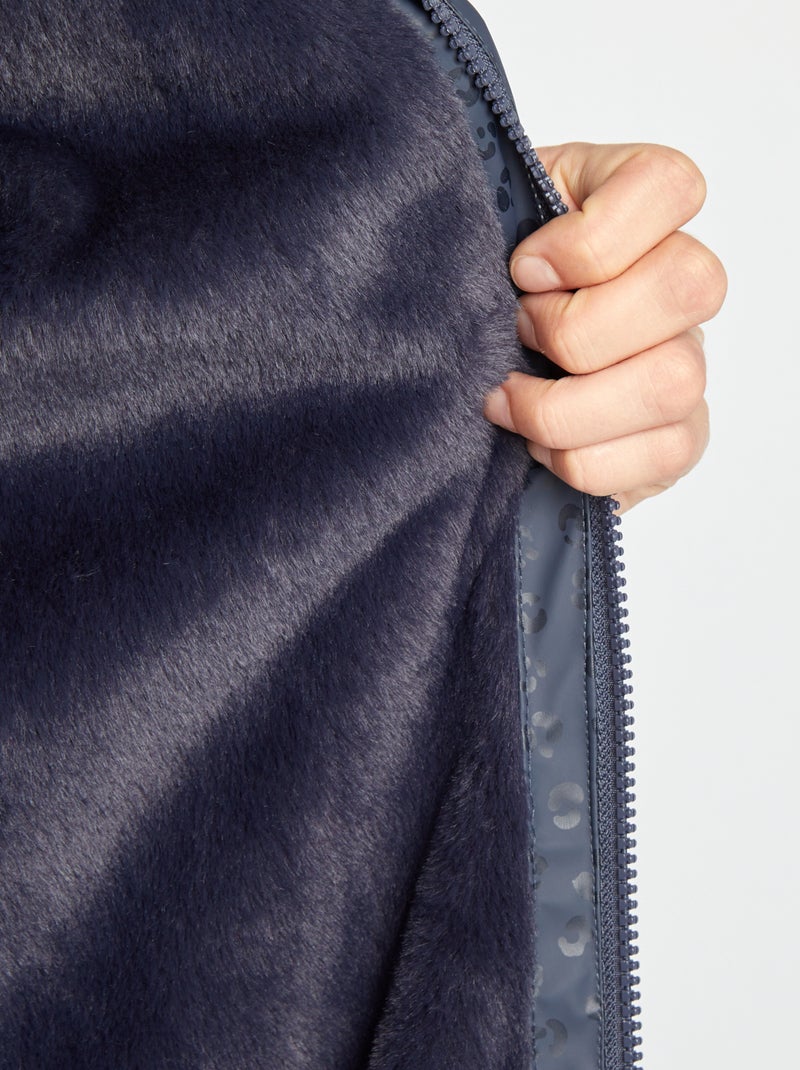 Parka impermeável AZUL - Kiabi