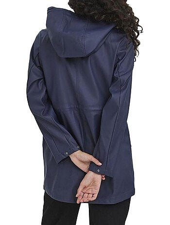 Parka Impermeável Azul-Marinho Feminina Vero Moda Vmmalou