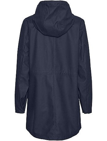 Parka Impermeável Azul-Marinho Feminina Vero Moda Vmmalou