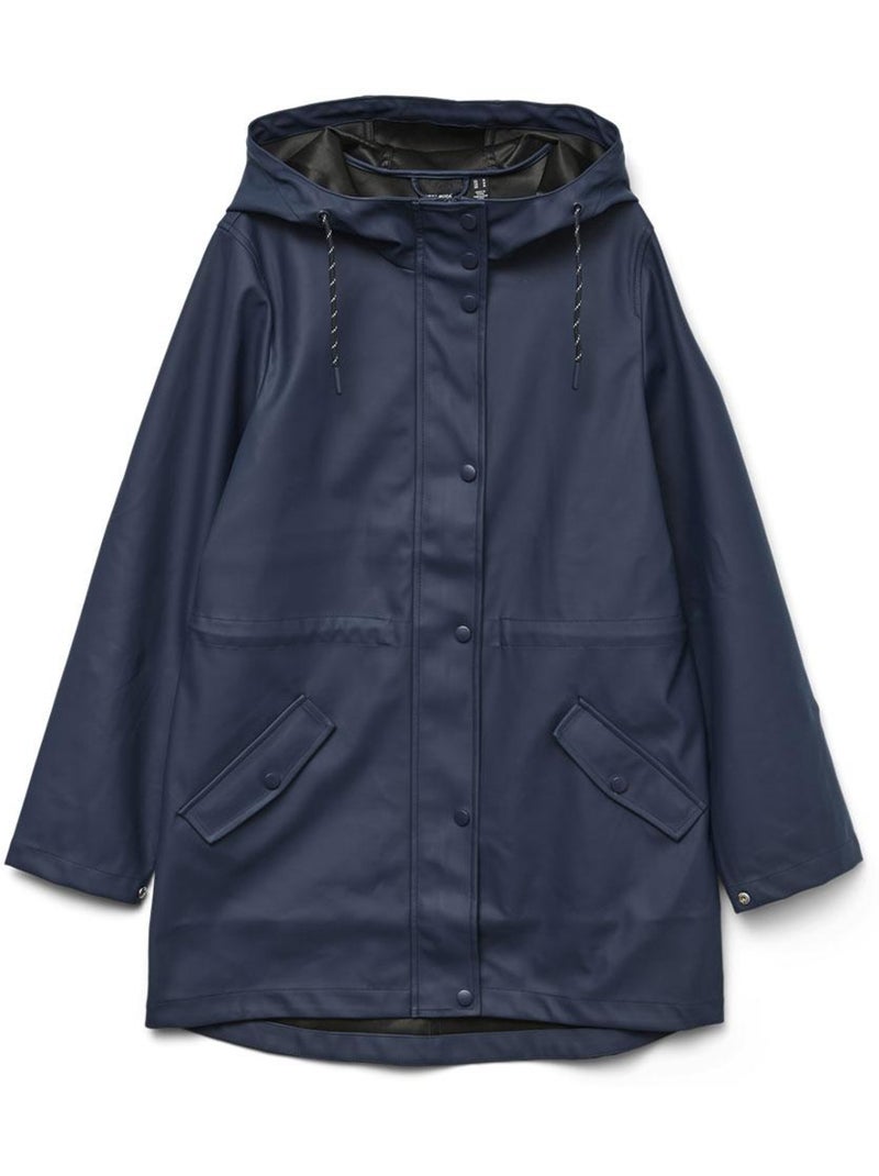 Parka Impermeável Azul-Marinho Feminina Vero Moda Vmmalou Azul-marinho - Kiabi