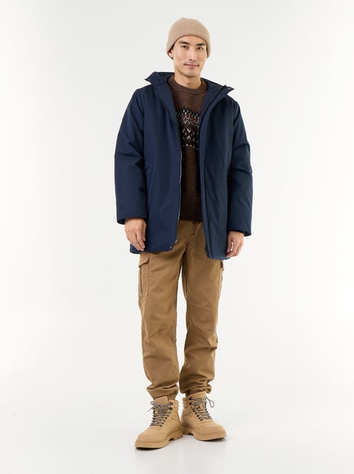 Parka impermeável com capuz - Kiabi