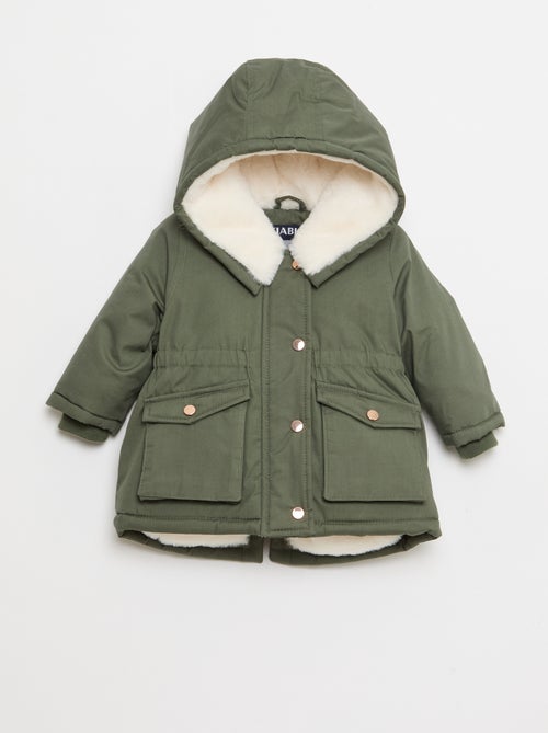 Parka impermeável com capuz - Kiabi