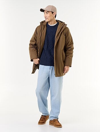 Parka impermeável com capuz
