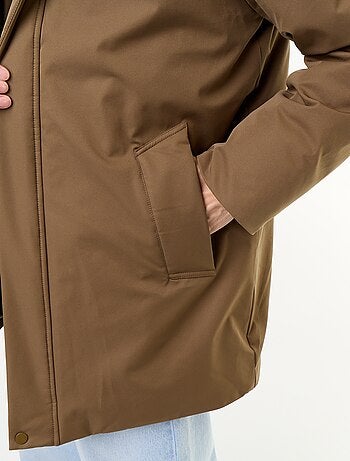 Parka impermeável com capuz