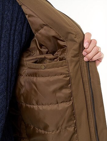 Parka impermeável com capuz