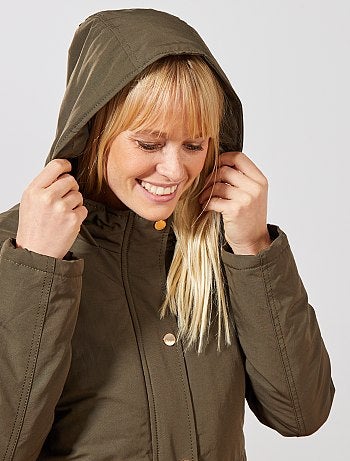 Parka impermeável com interior acolchoado - Kiabi