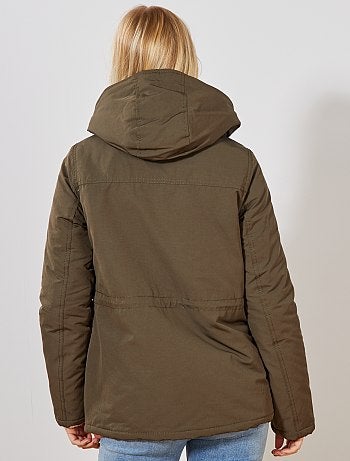 Parka impermeável com interior acolchoado - Kiabi