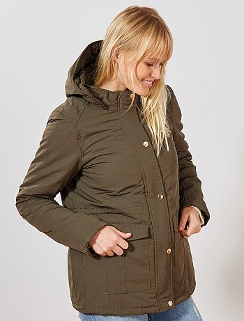 Parka impermeável com interior acolchoado - Kiabi