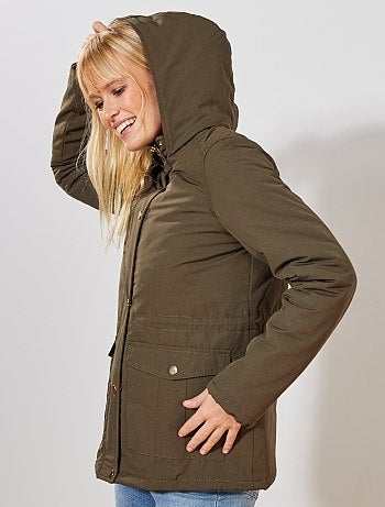 Parka impermeável com interior acolchoado - Kiabi