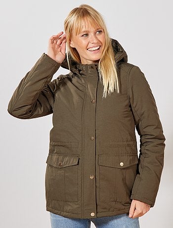 Parka impermeável com interior acolchoado - Kiabi