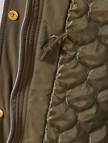 Parka impermeável com interior acolchoado - Kiabi