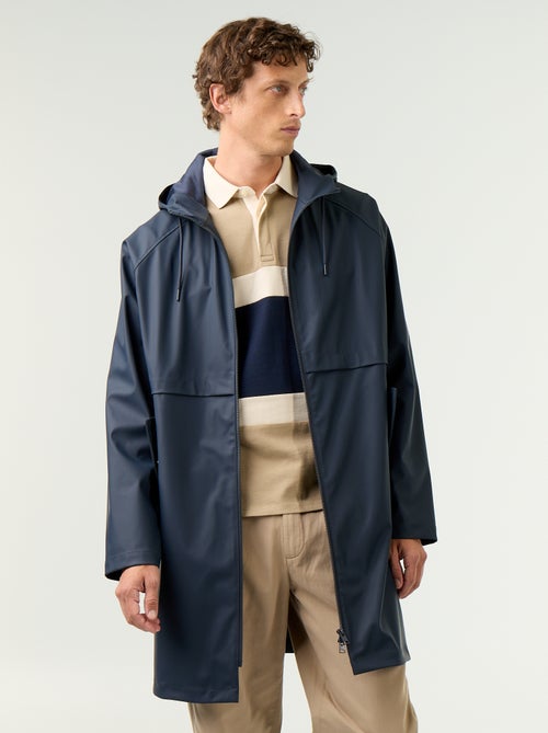 Parka impermeável comprida - Kiabi