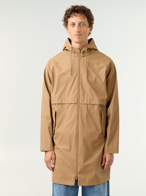 Parka impermeável comprida - Kiabi