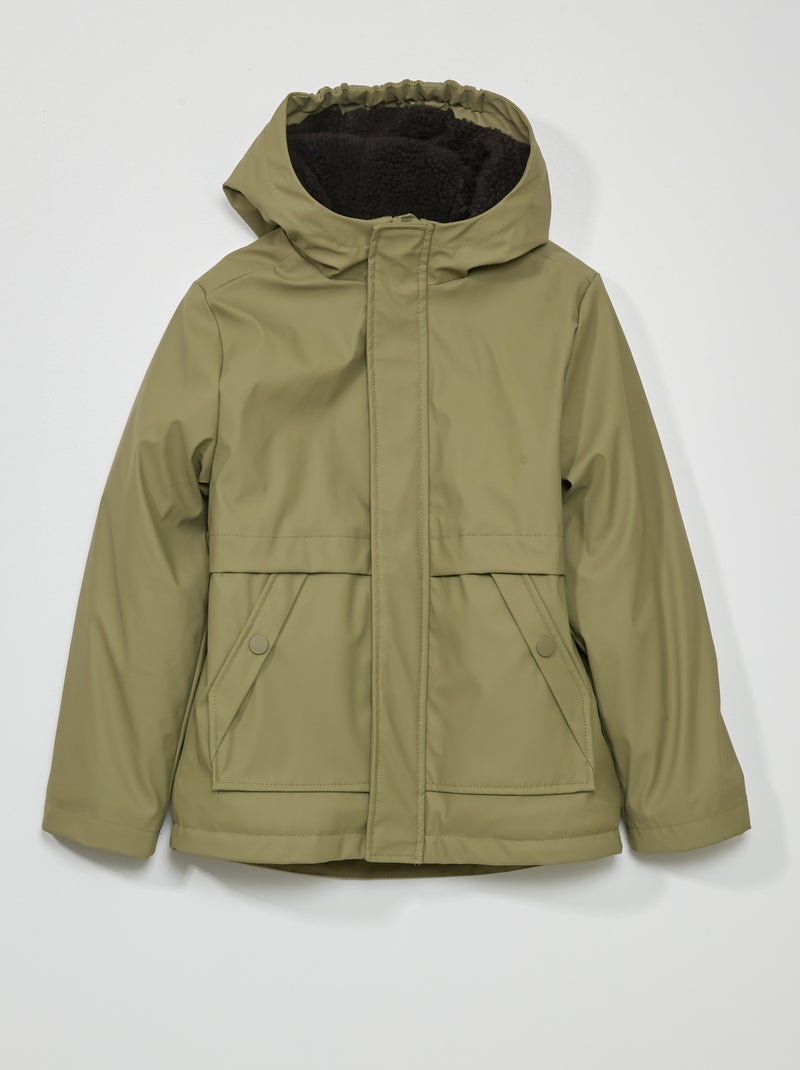 Parka impermeável forrada Verde Lichene - Kiabi