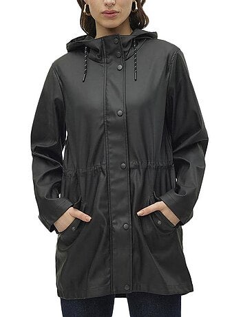Parka Impermeável Azul-Marinho Feminina Vero Moda Vmmalou