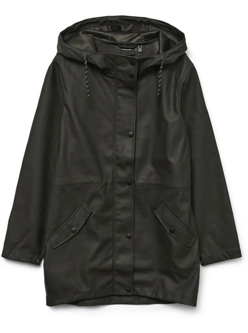 Parka Impermeável Preta para Mulher Vero Moda Vmmalou - Kiabi Parka Impermeável Preta para Mulher Vero Moda Vmmalou - Kiabi