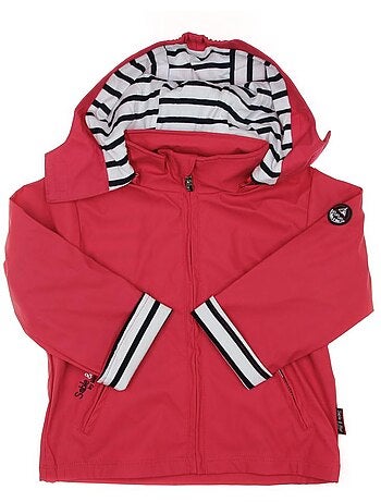 Parka impermeável azul escuro para menina win's junior