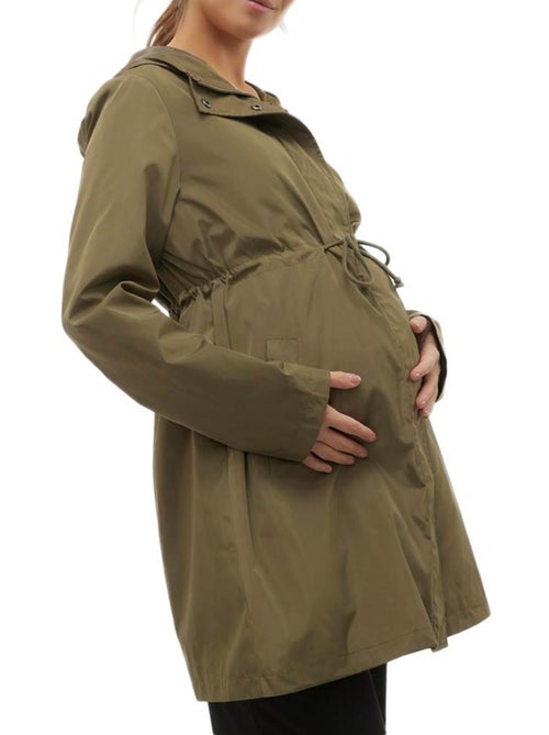 Parka Kaki Alma Mamalicious para Mulher - Kiabi Parka Kaki Alma Mamalicious para Mulher - Kiabi