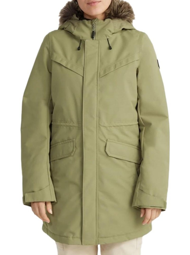 Parka Kaki Feminina O'Neill Series Verde cáqui claro - Kiabi