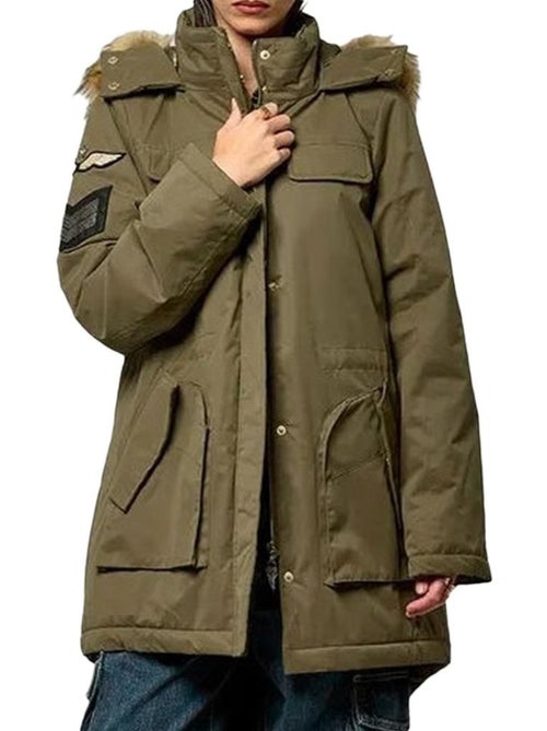 Parka Kaki Kaporal MANON para Mulher - Kiabi Parka Kaki Kaporal MANON para Mulher - Kiabi
