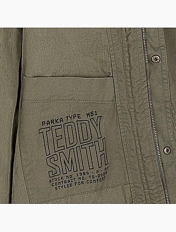 Parka Kaki Teddy Smith Pazo para Homem