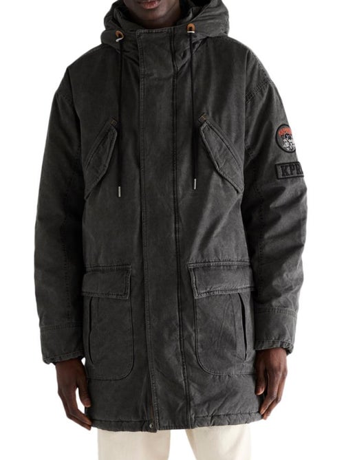 Parka kaporal bruno para homem em preto - Kiabi Parka kaporal bruno para homem em preto - Kiabi