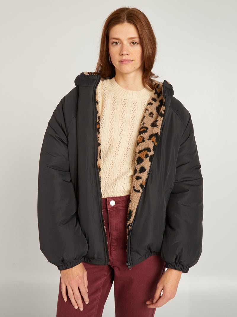 Parka leve acolchoada Preto - Kiabi