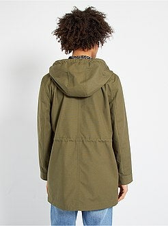 Parka leve com capuz  - - Kiabi