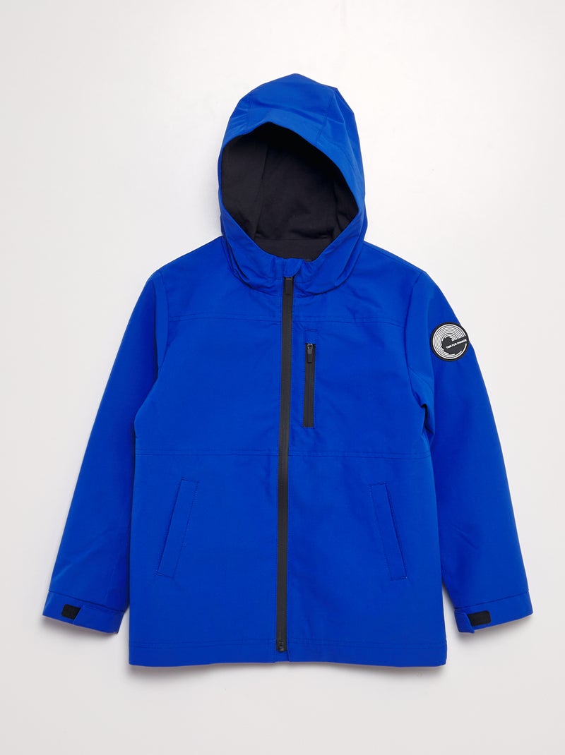 Parka leve com capuz AZUL - Kiabi