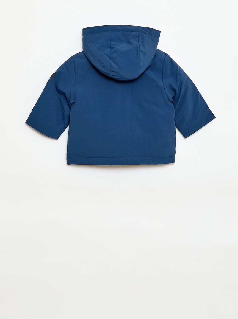 Parka leve com capuz Azul - Kiabi