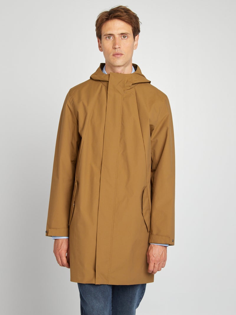 Parka leve com capuz BEGE - Kiabi